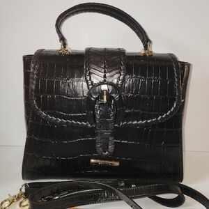 Brahmin Ingrid Satchel In Black Leif